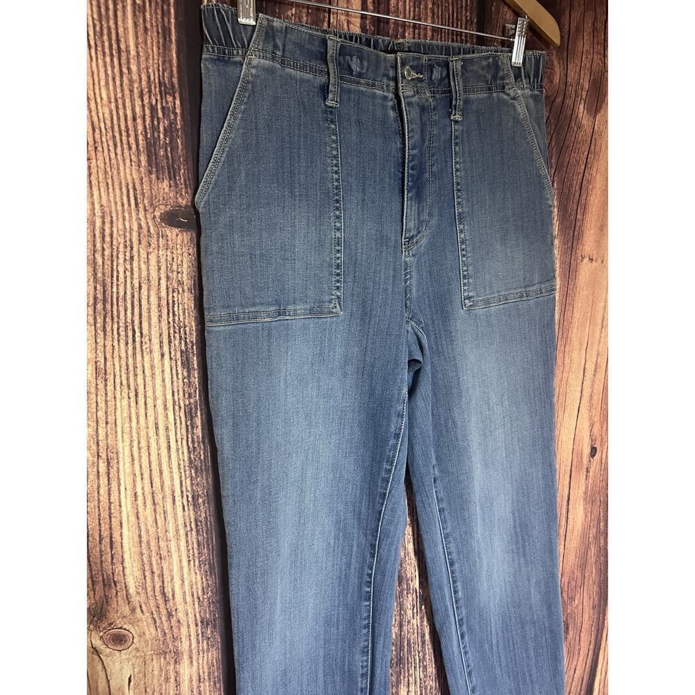 Judy Blue Women Jeans Size 5/27 Stretch Waist Straight Leg Denim Med Big Pockets - Picture 2 of 10